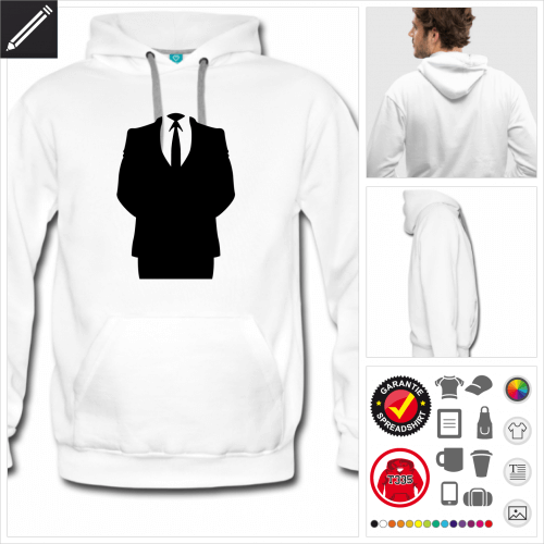 Anonymous Hoodie online gestalten