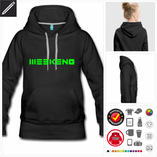 Weekend Hoodie online zu gestalten