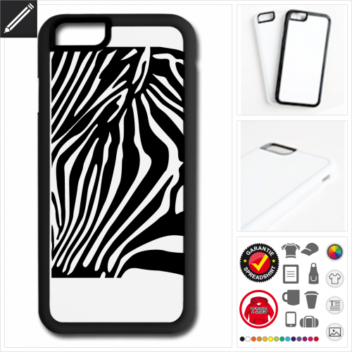 Zebras Handy Hülle selbst gestalten. Druck ab 1 Stuck