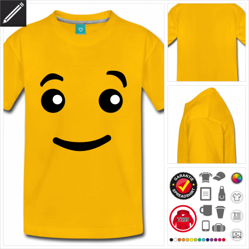 basic Emoji T-Shirt online Druckerei, hhe Qualitt