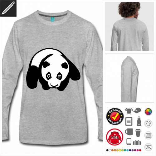 Pandas T-Shirt online Druckerei, hhe Qualitt