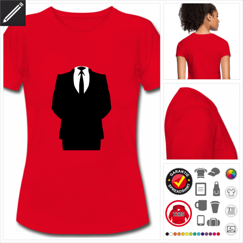 rotes Hacker T-Shirt online gestalten