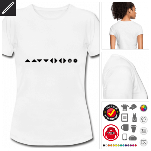 Frauen Gaming T-Shirt personalisieren