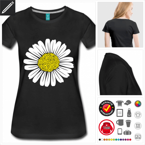 Gnseblume T-Shirt selbst gestalten. Online Druckerei