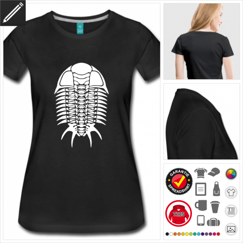 schwarzes Fossil T-Shirt online Druckerei, hhe Qualitt