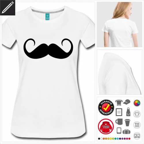 Moustache T-Shirt personalisieren