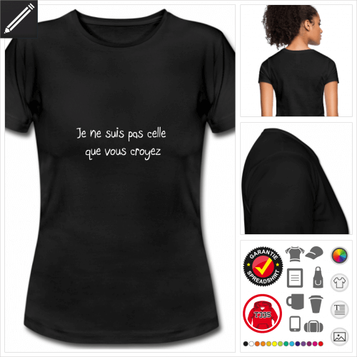 Frauen Zitat T-Shirt online gestalten