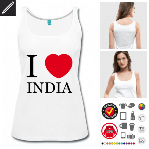 basic Indien Tank Top online zu gestalten