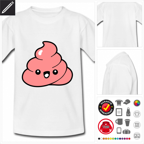 Kawaii kot T-Shirt gestalten, Druck ab 1 Stuck