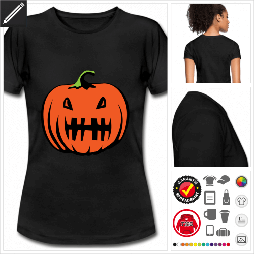 Halloween Kurzarmshirt personalisieren