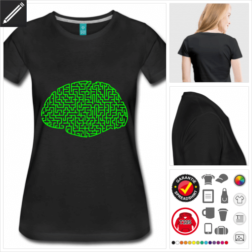 basic Labyrinth T-Shirt selbst gestalten. Online Druckerei