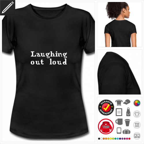 schwarzes Pixels T-Shirt online Druckerei, hhe Qualitt