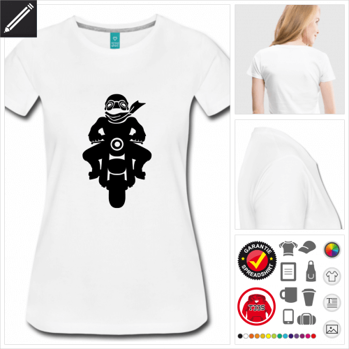 Motorrad T-Shirt selbst gestalten. Online Druckerei