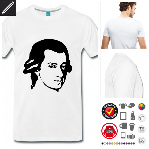 Mozart T-Shirt online zu gestalten