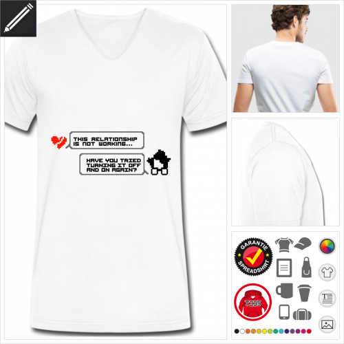 Mnner Programierung T-Shirt selbst gestalten