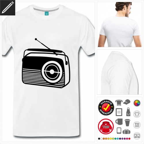 Muzik T-Shirt online Druckerei, hhe Qualitt