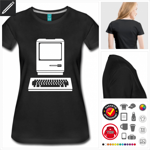 Frauen Nerd T-Shirt personalisieren