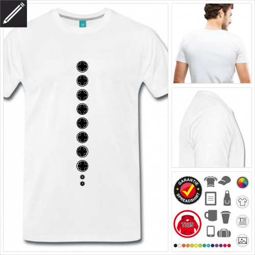 Mnner Gamer T-Shirt online Druckerei, hhe Qualitt