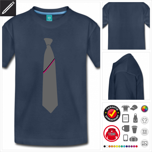 basic Krawatte T-Shirt selbst gestalten
