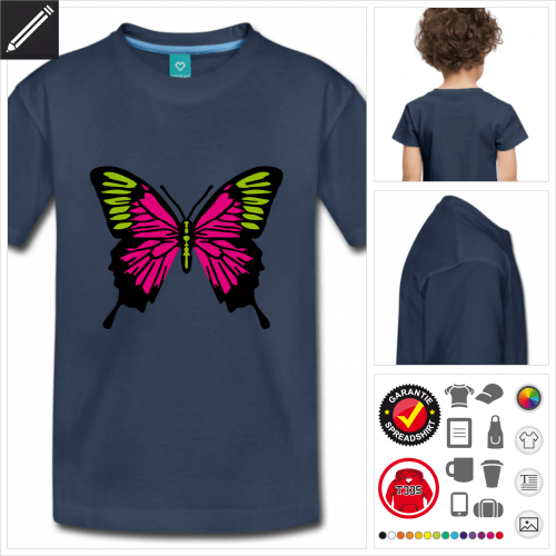 Kinder Schmetterlinge T-Shirt zu gestalten