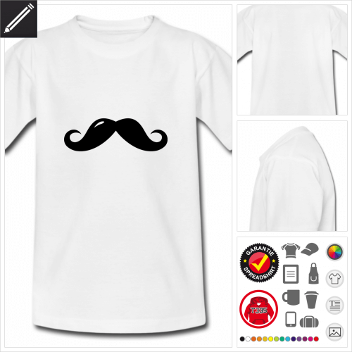 Moustache T-Shirt online gestalten