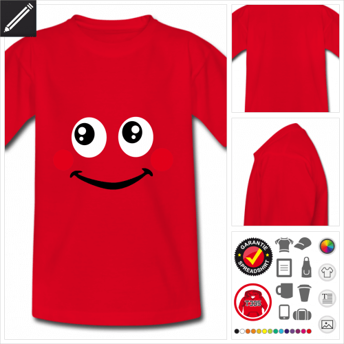 basic Lustiges Smiley T-Shirt zu gestalten