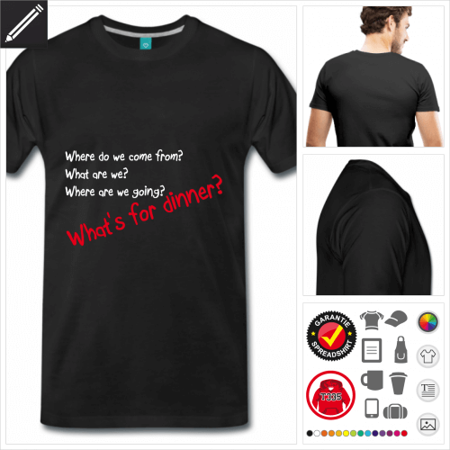 basic Humor T-Shirt selbst gestalten. Online Druckerei