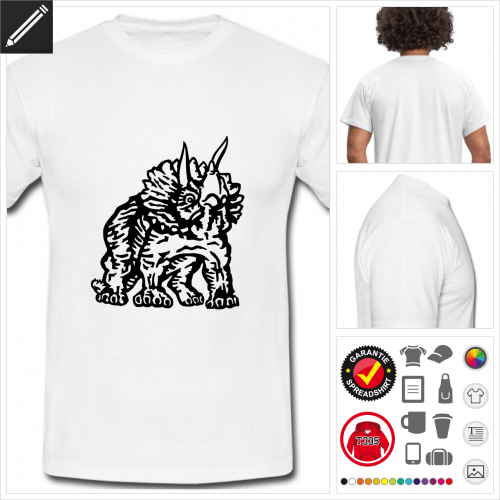 basic Dino T-Shirt online Druckerei, hhe Qualitt
