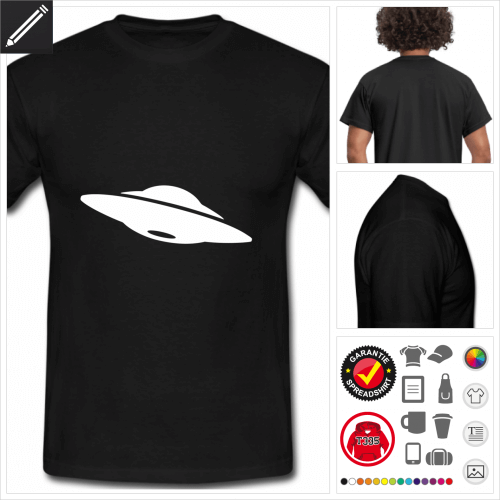 basic Auerirdischer UFO T-Shirt zu gestalten