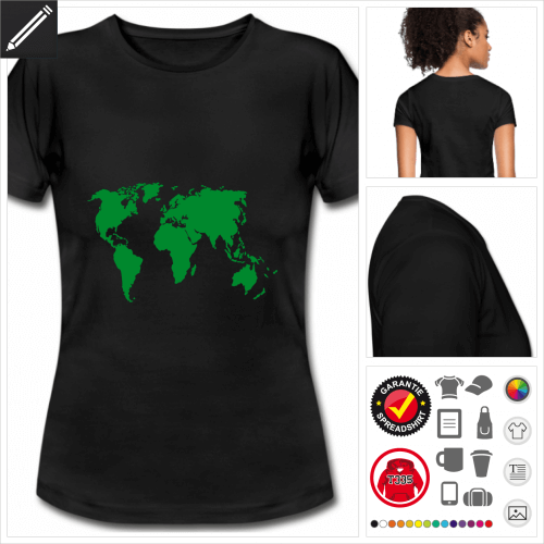 Erde T-Shirt online Druckerei, hhe Qualitt