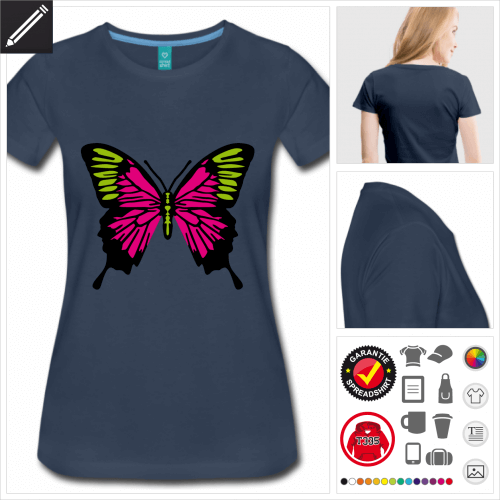 Schmetterlinge T-Shirt personalisieren