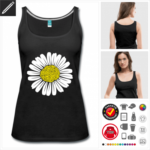 Frauen Blumen T-Shirt zu gestalten