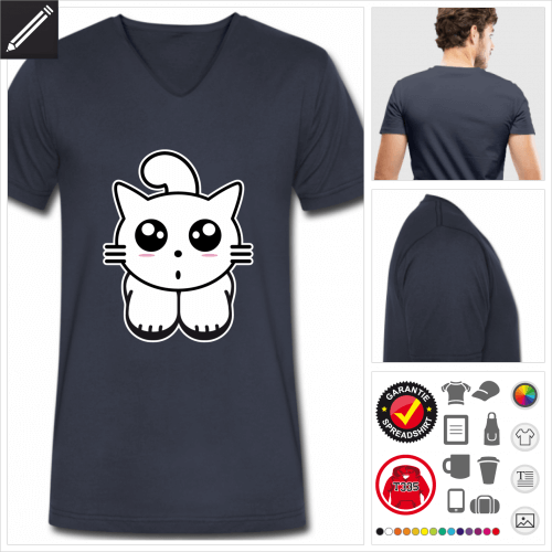 Katzen T-Shirt online zu gestalten