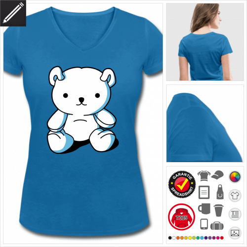 Teddybr Kawaii T-Shirt zu gestalten