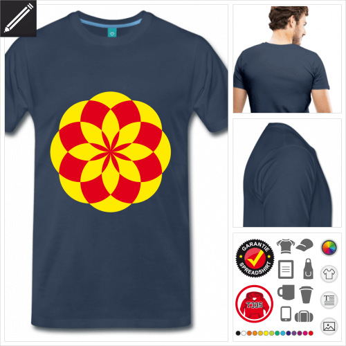 basic Lotus T-Shirt online Druckerei, höhe Qualität