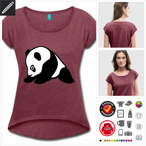 Frauen Babay-Panda T-Shirt online zu gestalten