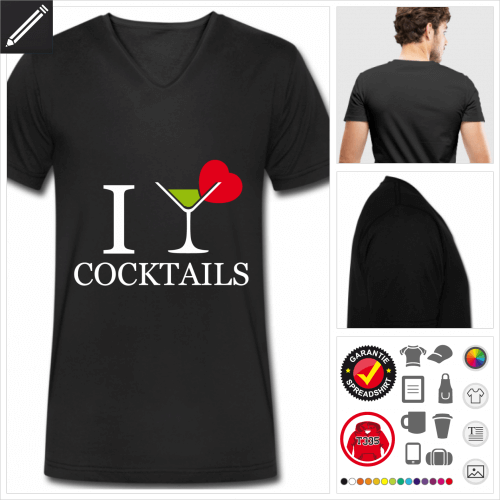 Cocktail T-Shirt fr Mnner personalisieren