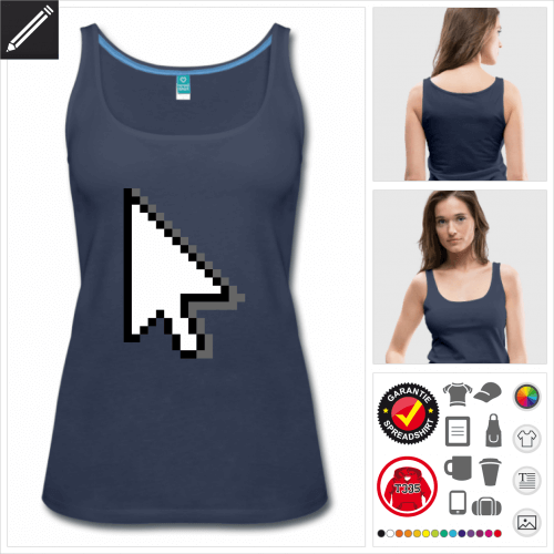 Pixel Tank Top selbst gestalten. Online Druckerei