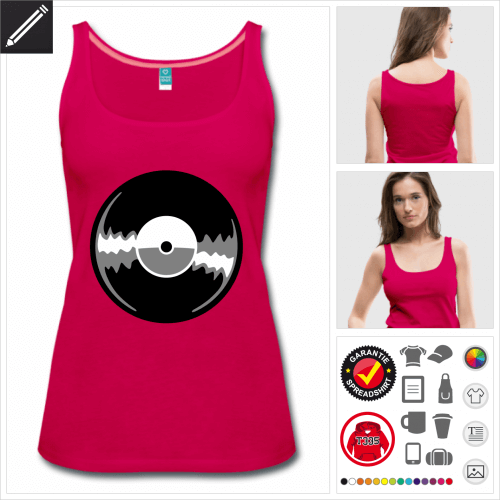 rosa Muzik Tank Top zu gestalten