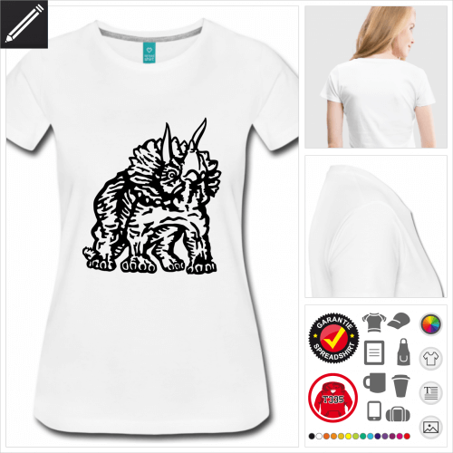 basic Triceratops T-Shirt zu gestalten