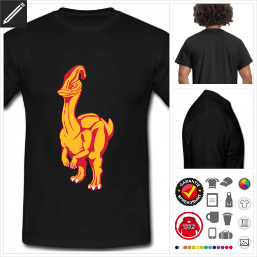 basic Dinosaurier Entenschnabel T-Shirt selbst gestalten. Druck ab 1 Stuck