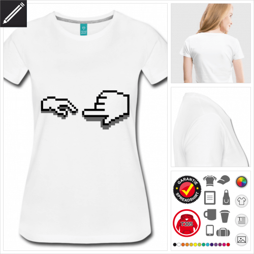 Frauen Cursor T-Shirt selbst gestalten