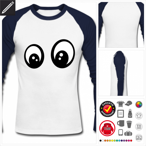 Lustiges Smiley T-Shirt selbst gestalten. Druck ab 1 Stuck