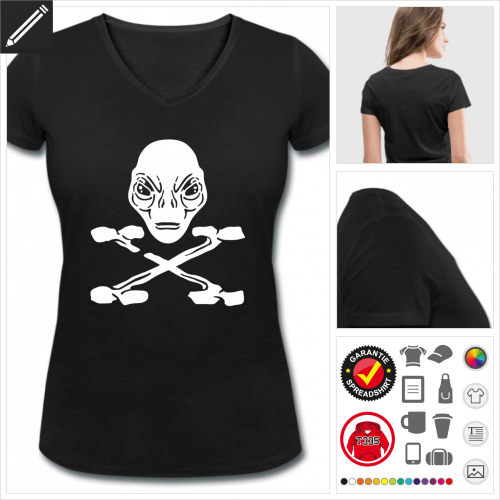 Piratenflagge T-Shirt zu gestalten