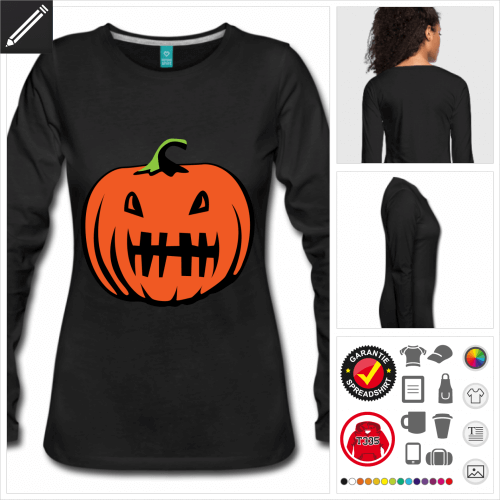 Halloween T-Shirt gestalten, Druck ab 1 Stuck