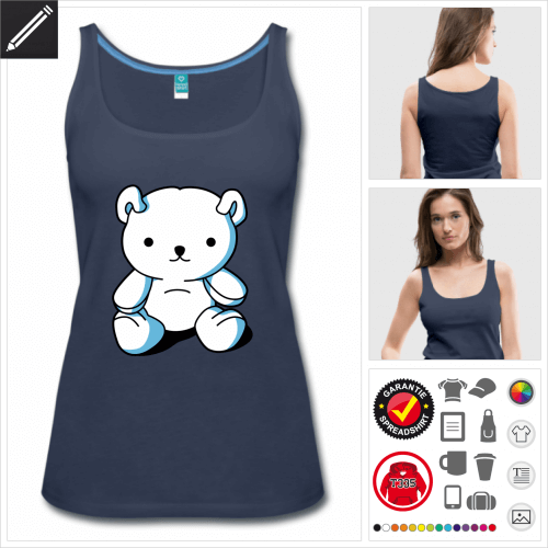 Teddybr Tank Top personalisieren