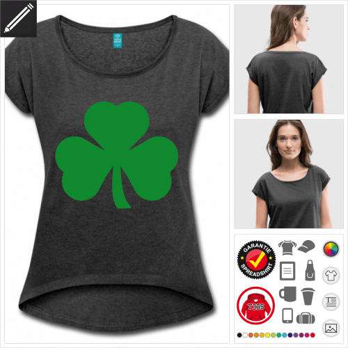 Frauen Shamrock T-Shirt online zu gestalten