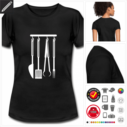 basic bbq T-Shirt selbst gestalten. Druck ab 1 Stuck