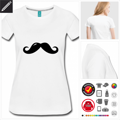 basic Schnurrbärte T-Shirt online gestalten