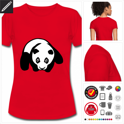 basic Panda T-Shirt zu gestalten